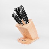 "Maestro" Набор ножей (8 предметов: деревянная колода, пластиковые ручки) MR-1423