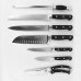 "Maestro" Набор ножей (8 предметов: деревянная колода, пластиковые ручки) MR-1423